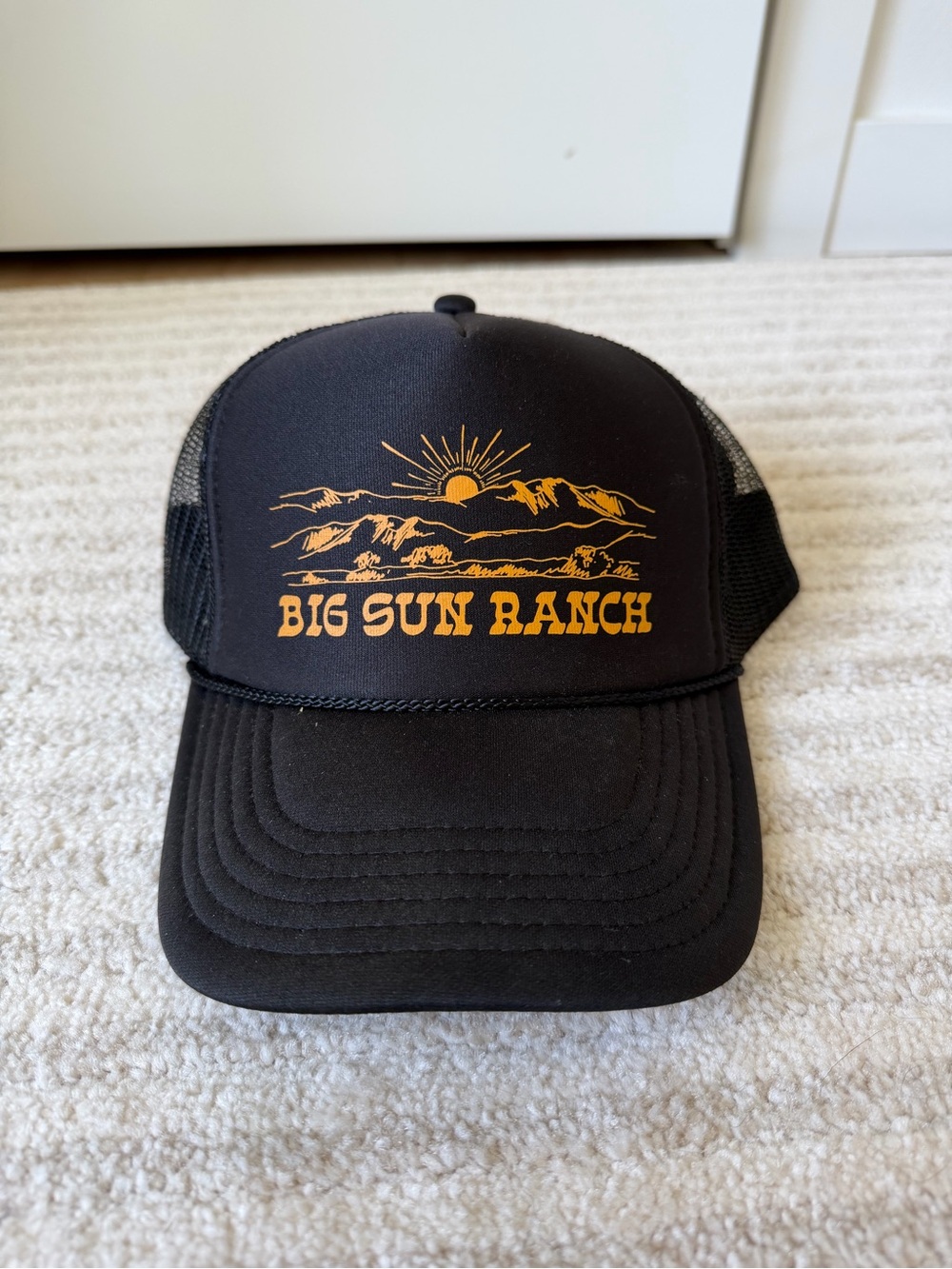 Big Sun Ranch Black & Orange Trucker Hat